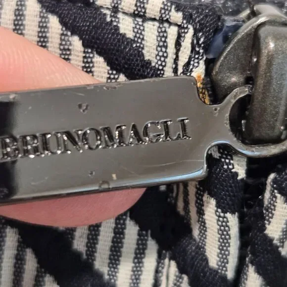 Bruno Magli Womens Graphic Print Tall Dress Boots Sz 37 / 6.5-7 fur pointed toe - Picture 6 of 14